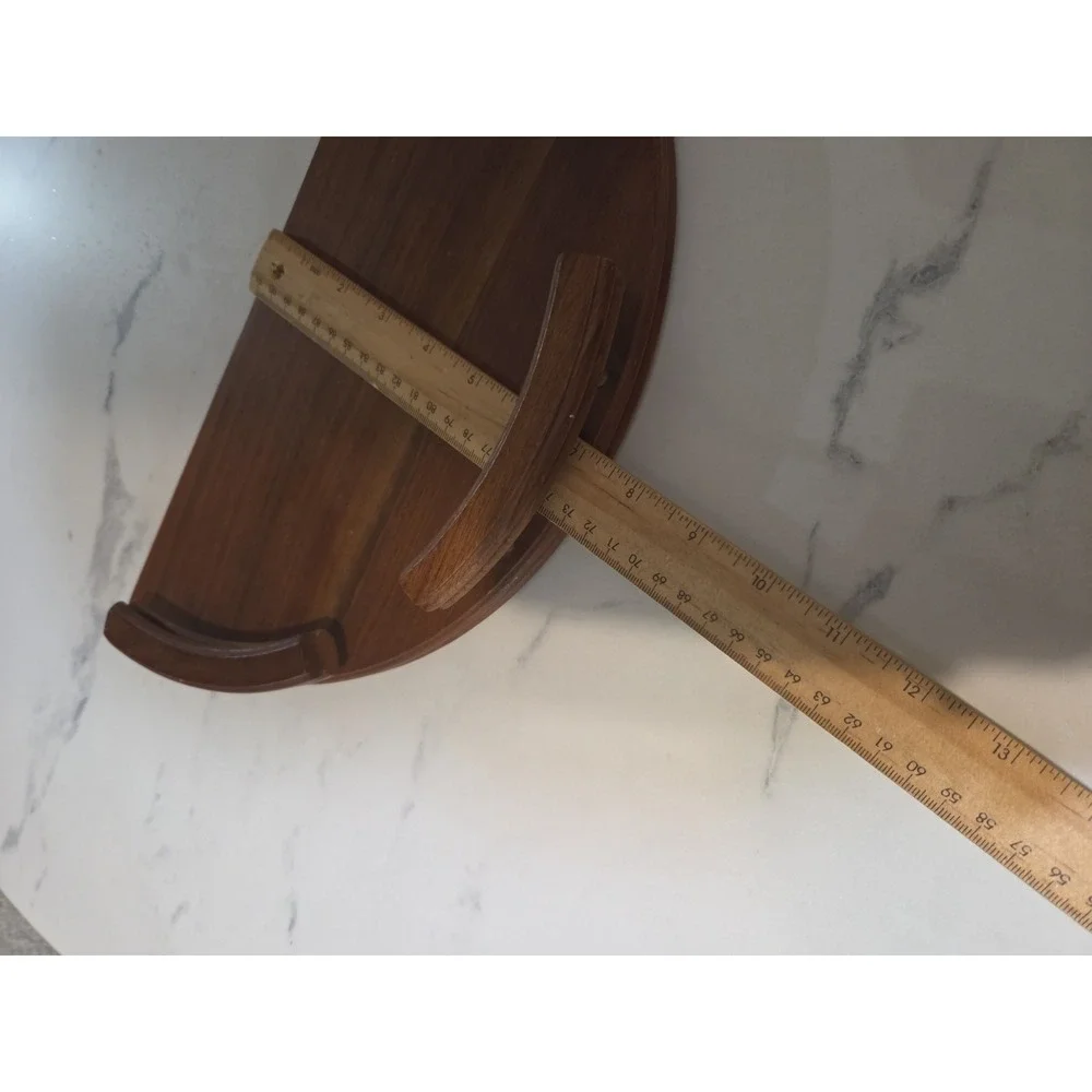 Vintage Ozark Walnutware Solid Walnut Shelf Mid Century Modern Wood Floating...